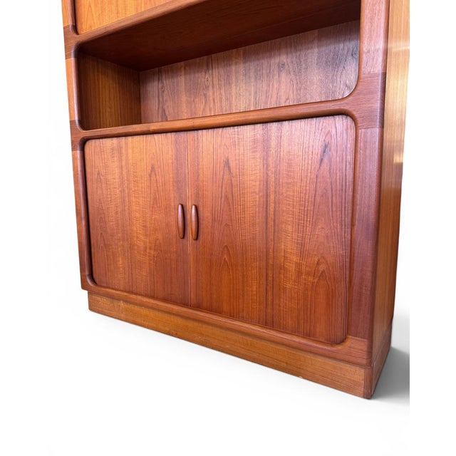 Mid-Century Modern Danish Teak Cabinet with Tambour Doors from Dyrlund, 1974 For Sale - Image 10 of 11