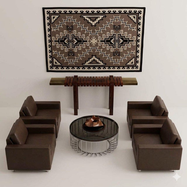 Brown 2010s Jhane Barnes for Bernhardt Design Chocolate Brown Leather Contract Lounge Armchairs- Two Chairs For Sale - Image 8 of 8