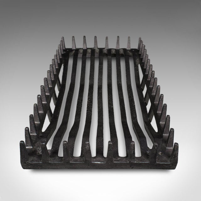 Black Large Antique Fireplace Set, English, Fire Basket, Andirons, Gothic, Edwardian For Sale - Image 8 of 12