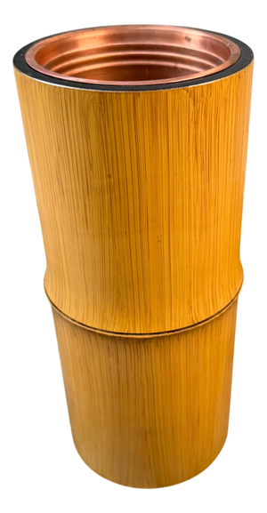 Vintage Bamboo Style Ikebana Vase, Tokyo, 1970s