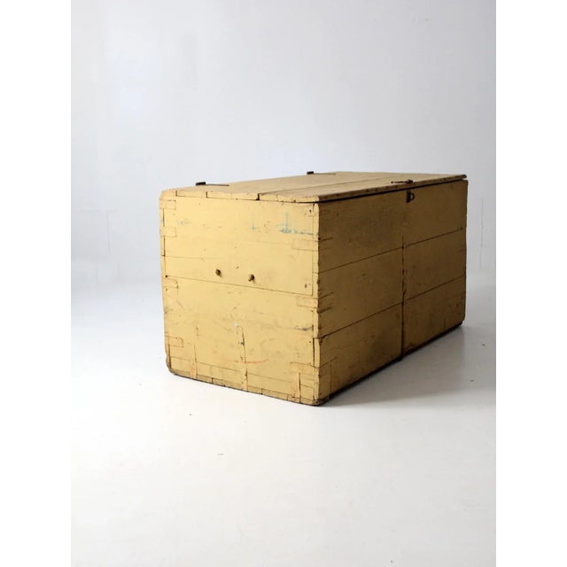 Early 20th Century Antique Blanket Chest For Sale - Image 5 of 13