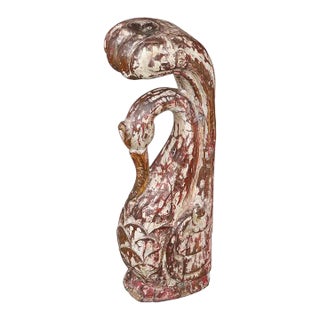 1940s Boho Chic Swan Candle Holder For Sale