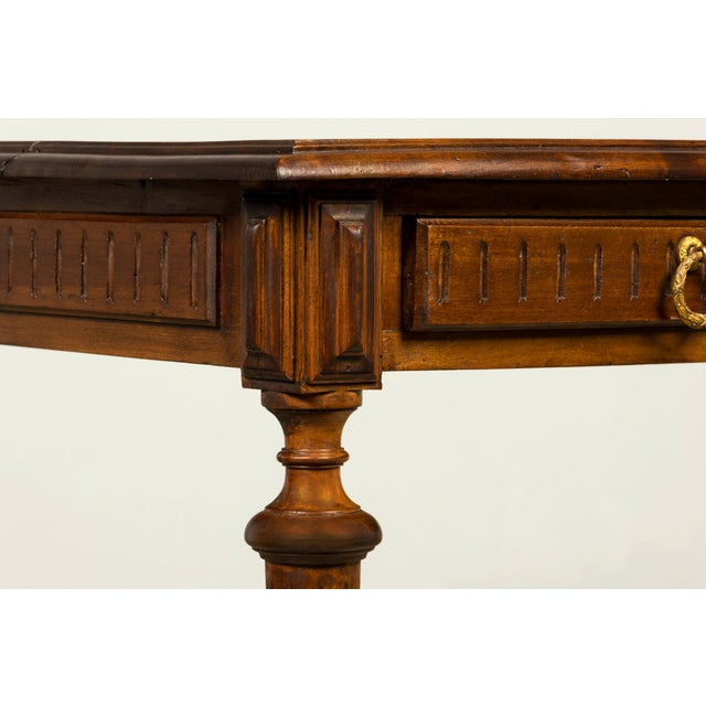 Late 19th Century French Napoleon III Walnut Writing Desk For Sale - Image 17 of 18