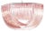 Hexagonal Pink Bundled Triedro Murano Glass Chandelier by Simong For Sale