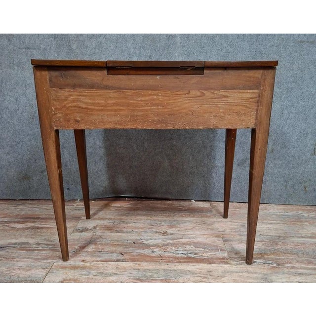 Wood Louis XVI Walnut Dressing Table For Sale - Image 7 of 11