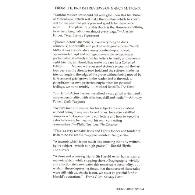 1970s "Nancy Mitford: A Memoir" Book 1975 Acton, Harold For Sale - Image 5 of 7