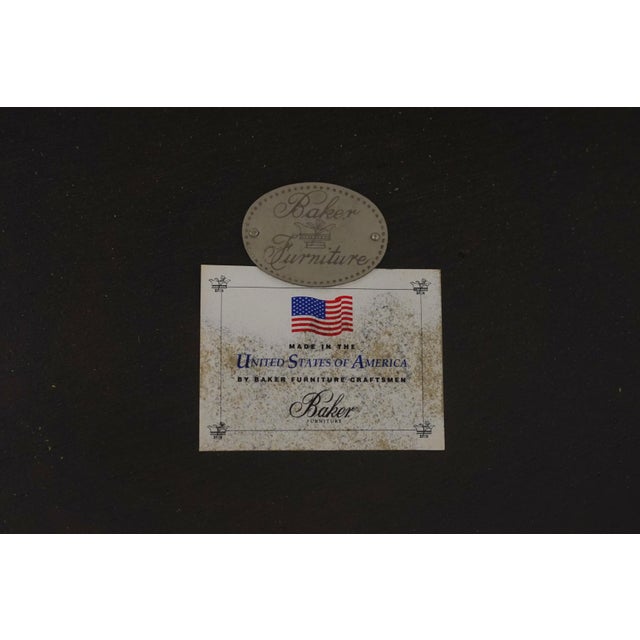 Baker French Empire Round Faux Marble Top Center Table For Sale - Image 16 of 16