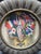 Antique WWI Liberty Art w/Heavy Brass Frame