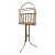 Vintage Brass Swivel Magazine Rack For Sale