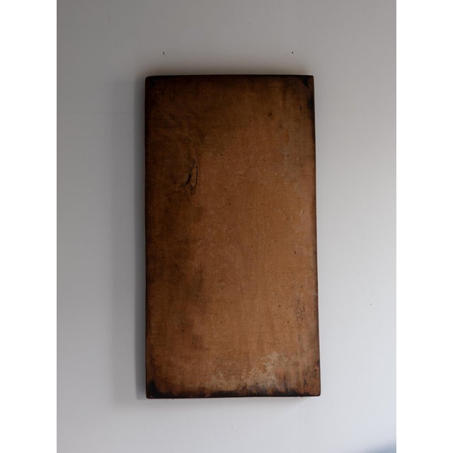 Japanese Antique Wooden Board 1860s-1900s / Abstract Art Wabisabi For Sale - Image 10 of 13
