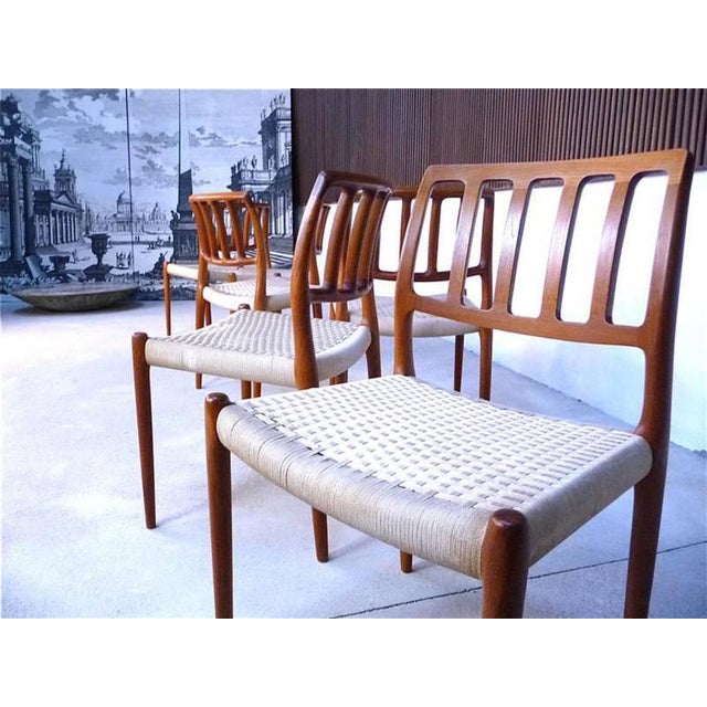 Teak Dining Chairs from J.L. Møller, Set of 6 For Sale - Image 4 of 15