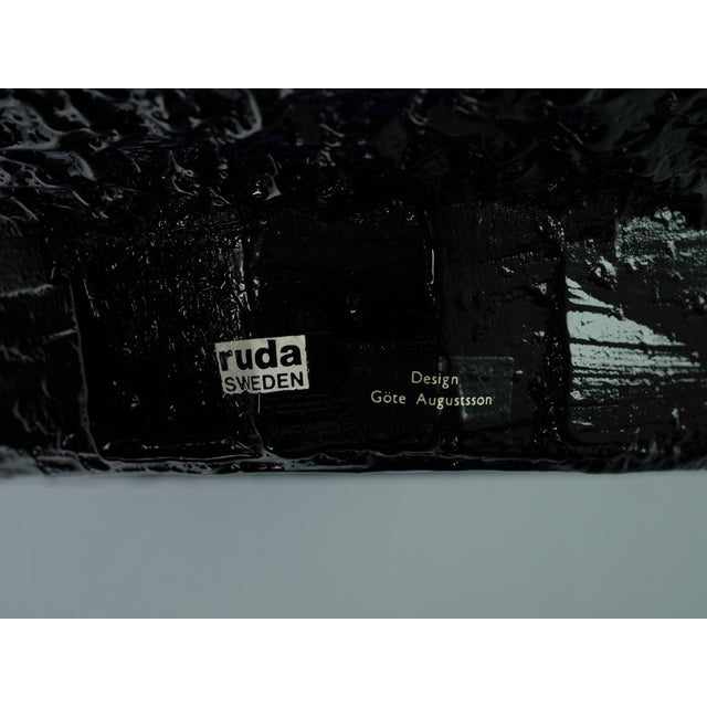 Vintage Swedish Glass Bowl by Göte Augustsson for Ruda, 1970s For Sale - Image 13 of 15