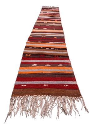 Turkish Narrow Kilim Runner Rug