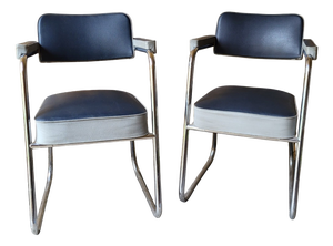 Armchairs in the style of Pullman Roneo, 1950s, Set of 2