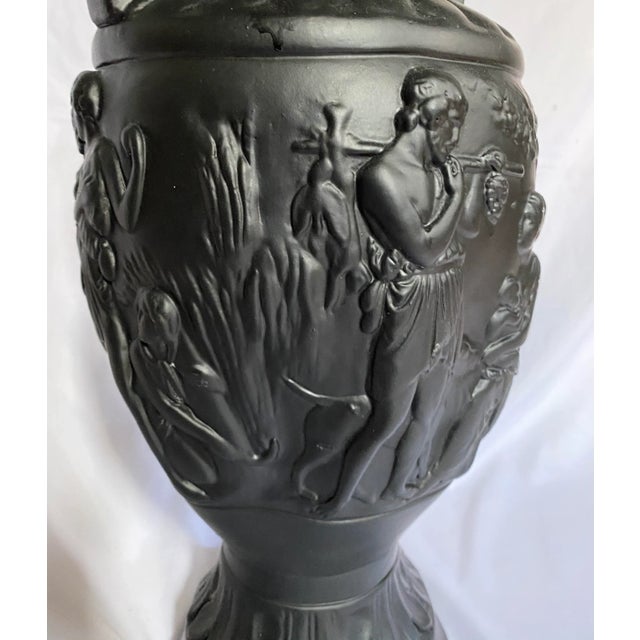 Large Mid Century Neoclassical Plaster Figural Urn For Sale In Philadelphia - Image 6 of 13