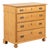 19th Century Danish Waxed Pine Chest of Four Drawers For Sale