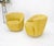 Mid-Century Modern Pair of Vladimir Kagan for Directional Nautilus Chairs Yellow Gold MINT! For Sale - Image 3 of 15