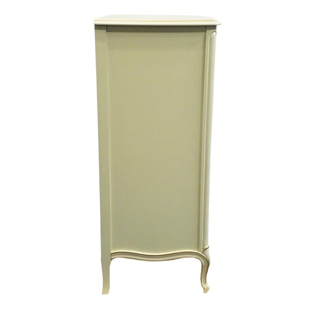 Drexel Furniture Touraine Collection Custom Cream Painted Country French Provincial 42" Chest of Drawers 200-411-1 For Sale - Image 11 of 11