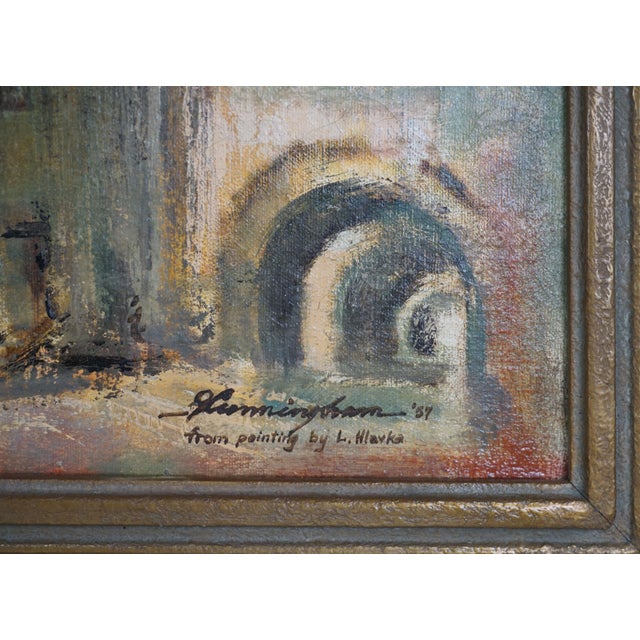 Mid Century French Riviera - Villafranche Sur Mer Provence by G Cunningham For Sale In Monterey, CA - Image 6 of 7