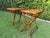 Vintage Burnt Bamboo Folding Tray Tables, a Pair For Sale In Naples, FL - Image 6 of 10