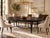 An exceptional late 20th century dining table by Henredon, featuring a richly figured zebrawood veneer top with an elegant...