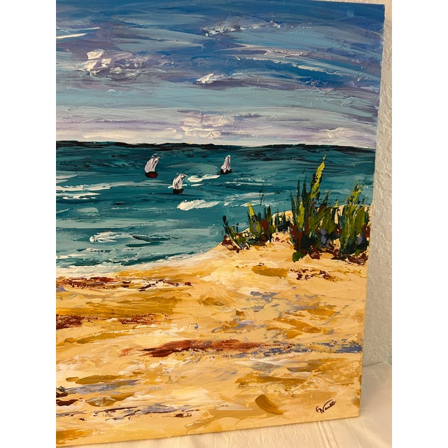 "Beautiful Day" Oil on Canvas For Sale - Image 4 of 7