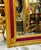French Rococo Mirror – Burgundy Velvet Paneling & Ornate Gold Leaf Frame For Sale - Image 4 of 6