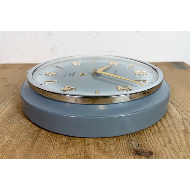 Vintage Indian Mechanical Wall Clock from HES, 1960s For Sale - Image 12 of 18