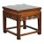 Chinese Late Qing Dynasty 1900s Side Table with Carved Scrolling Apron For Sale