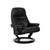Dark Grey Leather Stressless Sunrise Recliner with Manual Function For Sale - Image 18 of 18