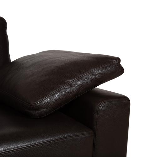 Animal Skin Leather Alba Three-Seater Sofa from Brühl For Sale - Image 7 of 18