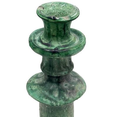 Moroccan Moroccan Tamegroute Glazed Candlestick Holder For Sale - Image 3 of 6