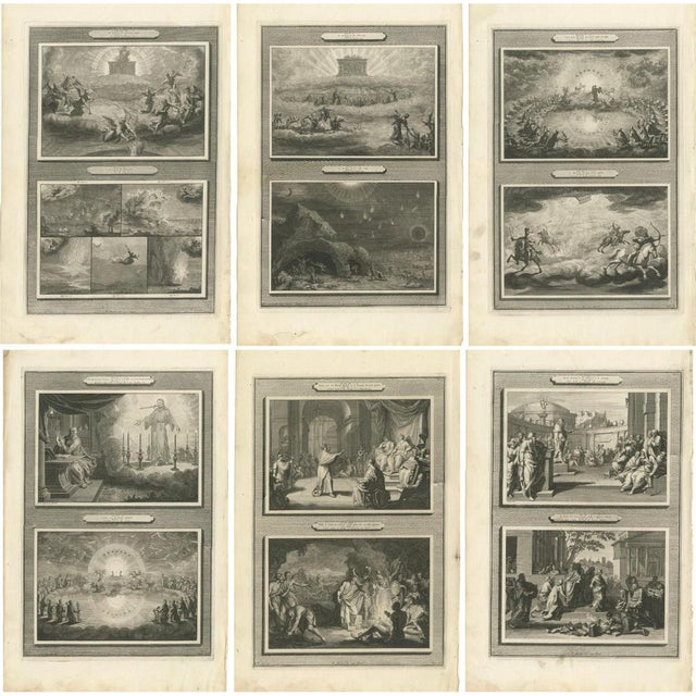 Pieter Mortier, The Apocalypse of Saint John, 1700, Paper, Set of 6 For Sale - Image 9 of 9