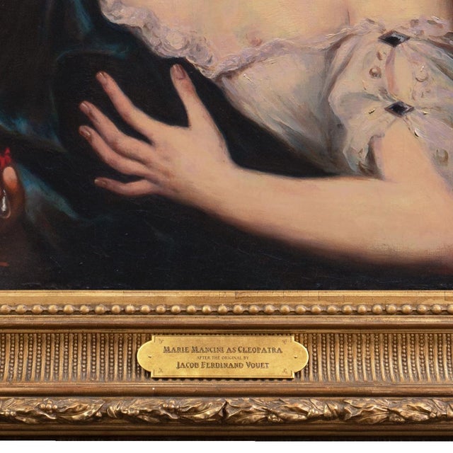 Baroque 'Marie Mancini as Cleopatra', After Jacob Ferdinand Voet, Flemish Portrait, Italian Noblewoman, Louis XIV For Sale - Image 3 of 11