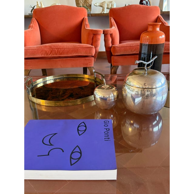 1970s Modern Silver-Plated Apple Wine Cooler / Ice Bucket, Teghini Firenze For Sale - Image 12 of 12