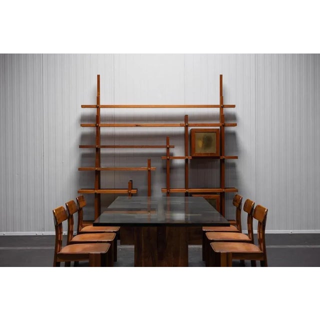 This exceptional bookcase, designed by Fabrizio Mangoni for his own interior in 1969, is a testament to his architectural...
