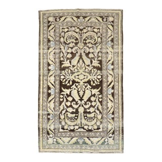 Early 20th Century Persian Malayer Chartreuse Intermediate Rug - 4'10" x 8' For Sale