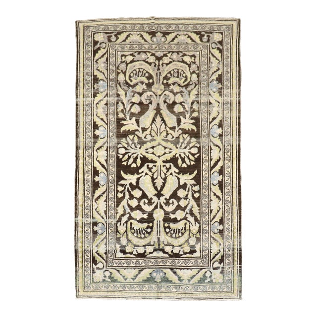 Persian Malayer Chartreuse Intermediate Rug For Sale