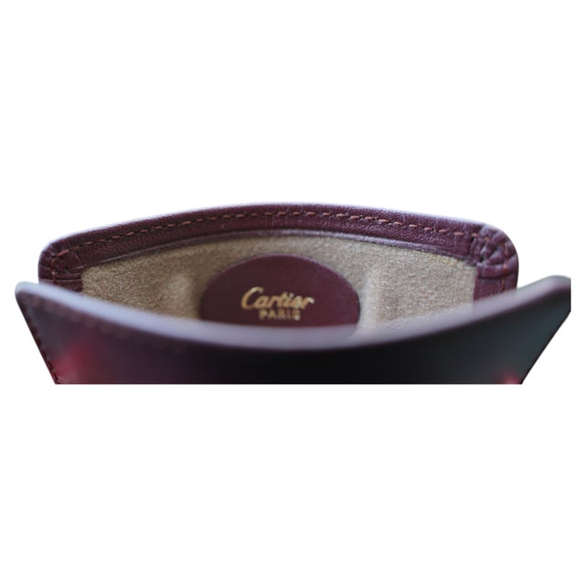 The quiet luxury way to keep your eye or sunglasses safe: the Cartier Bordeaux Leather and Yellow Gold Eyeglass Case from...