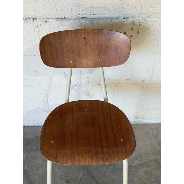 Plywood Stacking Chairs Set of 2 Mid-Century Modern 1970s For Sale In Los Angeles - Image 6 of 11