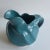 Abstract Late 20th Century Cheri Harring Signature Swirl Blue Ceramic Creamer Signed by Artist For Sale - Image 3 of 7