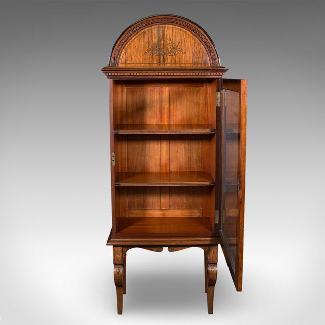 Traditional Tall Antique Display Cabinet, English, Glazed Bookcase on Stand, Regency, c.1820 For Sale - Image 3 of 12