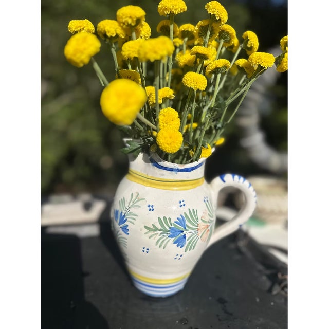 1950s Henriot Quimper Pitcher | 32 Oz. For Sale - Image 10 of 10