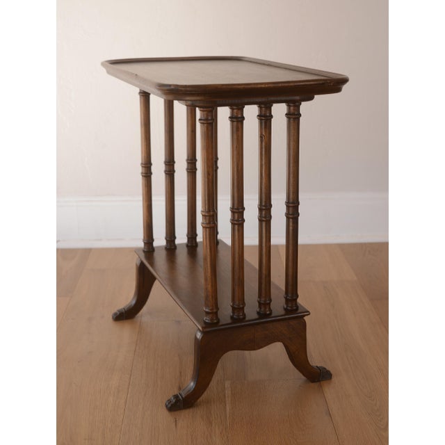 Antique Victorian Mahogany Side Table With Lion Feet For Sale - Image 4 of 15