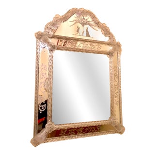 Vintage Opulent Murano Mirror, 1920s For Sale
