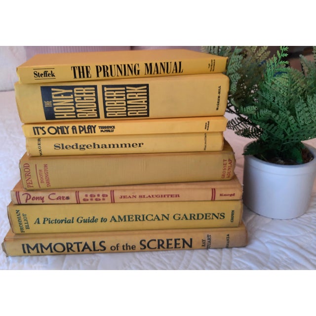 Vintage set of books. Pre 1970s or earlier. All are hardback. These are for decorative purposes. All vintage age and...