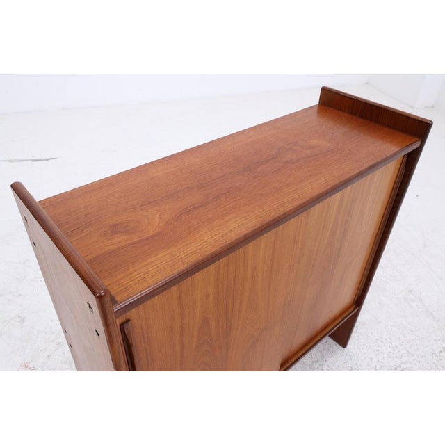 Vintage Teak Chest of Drawers with Sliding Doors, 1960s For Sale - Image 6 of 14