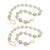 Rustic Green Glass and Wood Bead Garland (Set of 2) For Sale - Image 3 of 3