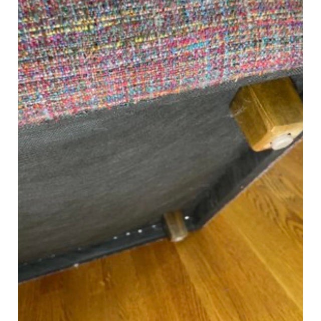 Custom A. Rudin Model 564 Lounge Chair & Matching Ottoman Set For Sale In New York - Image 6 of 12