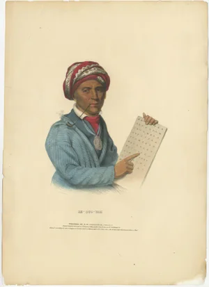 Sequoyah, 1838, Paper